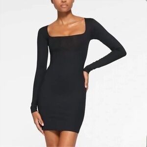 SKIMS Black Mini body Dress